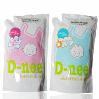 Dung dịch giặt xả Q.áo em bé D-nee -Túi thay thế 700ml (Hồng   Xanh)